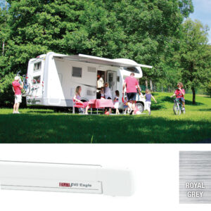 Fiamma F45 Eagle 350 Awning Polar White – Royal Grey (08590-01R)