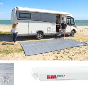Fiamma F80L 550 Awning Polar White – Royal Blue (07840L01Q)