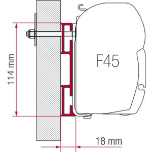 Fiamma Adapter D 8cm (98655-021)