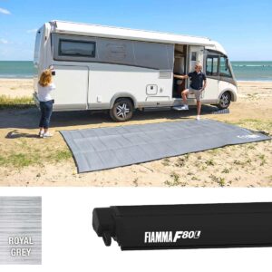 Fiamma F80L 600 Awning Deep Black – Royal Grey (07841M03R)