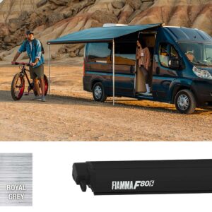 Fiamma F80S 400 Ducato Awning Deep Black – Royal Grey (07831Q03R)