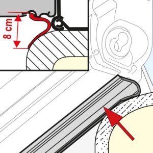 Fiamma Rain Guard Lower 20m Roll (06299-01-)