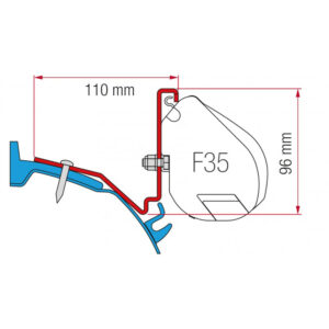 Fiamma Kit for Ford Custom Capland/Capfun (98655Z035)